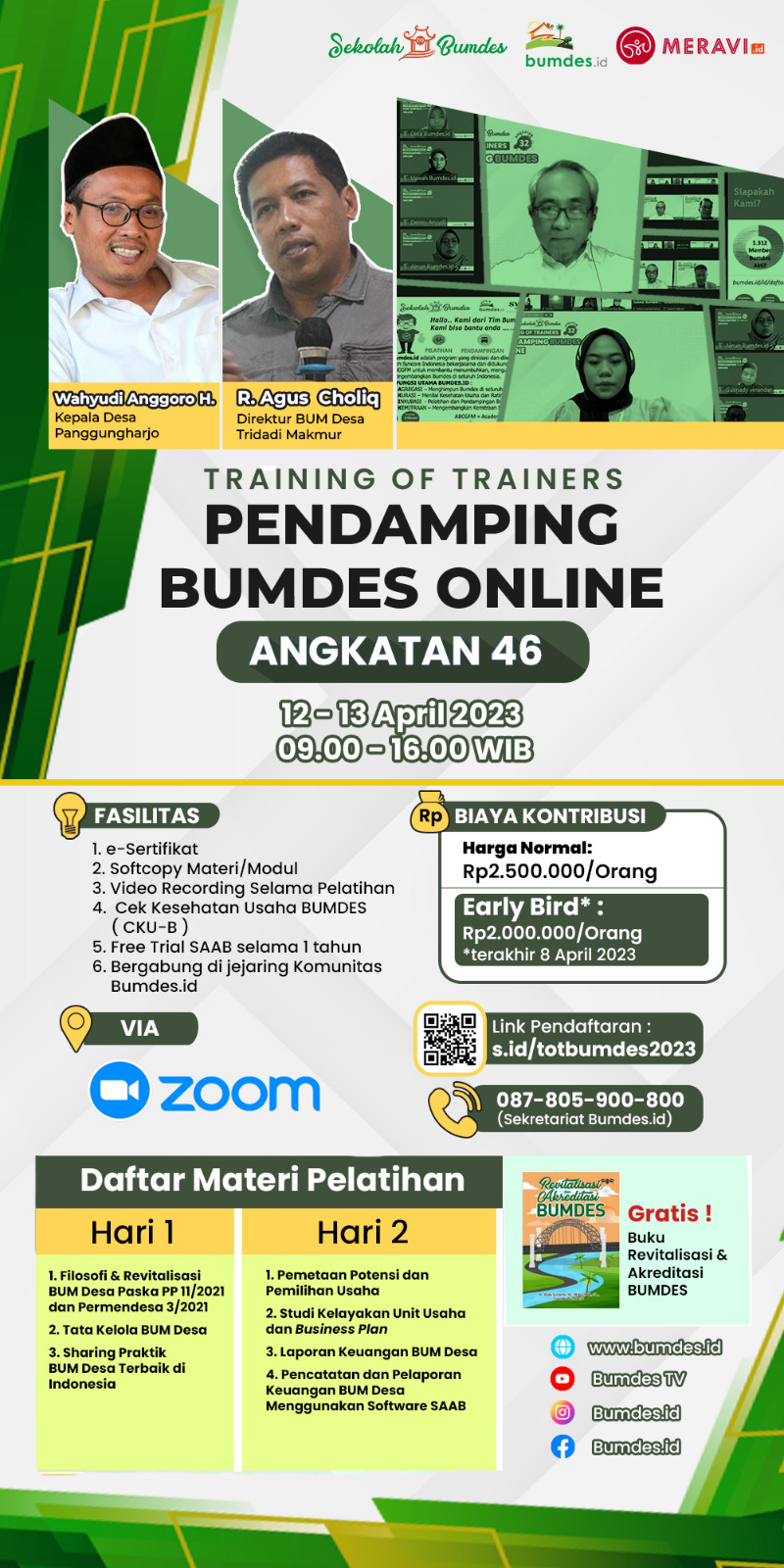 Kenal dan Pahami Potensi Desamu Lewat TOT Pendamping Bumdes Online Angkatan 46