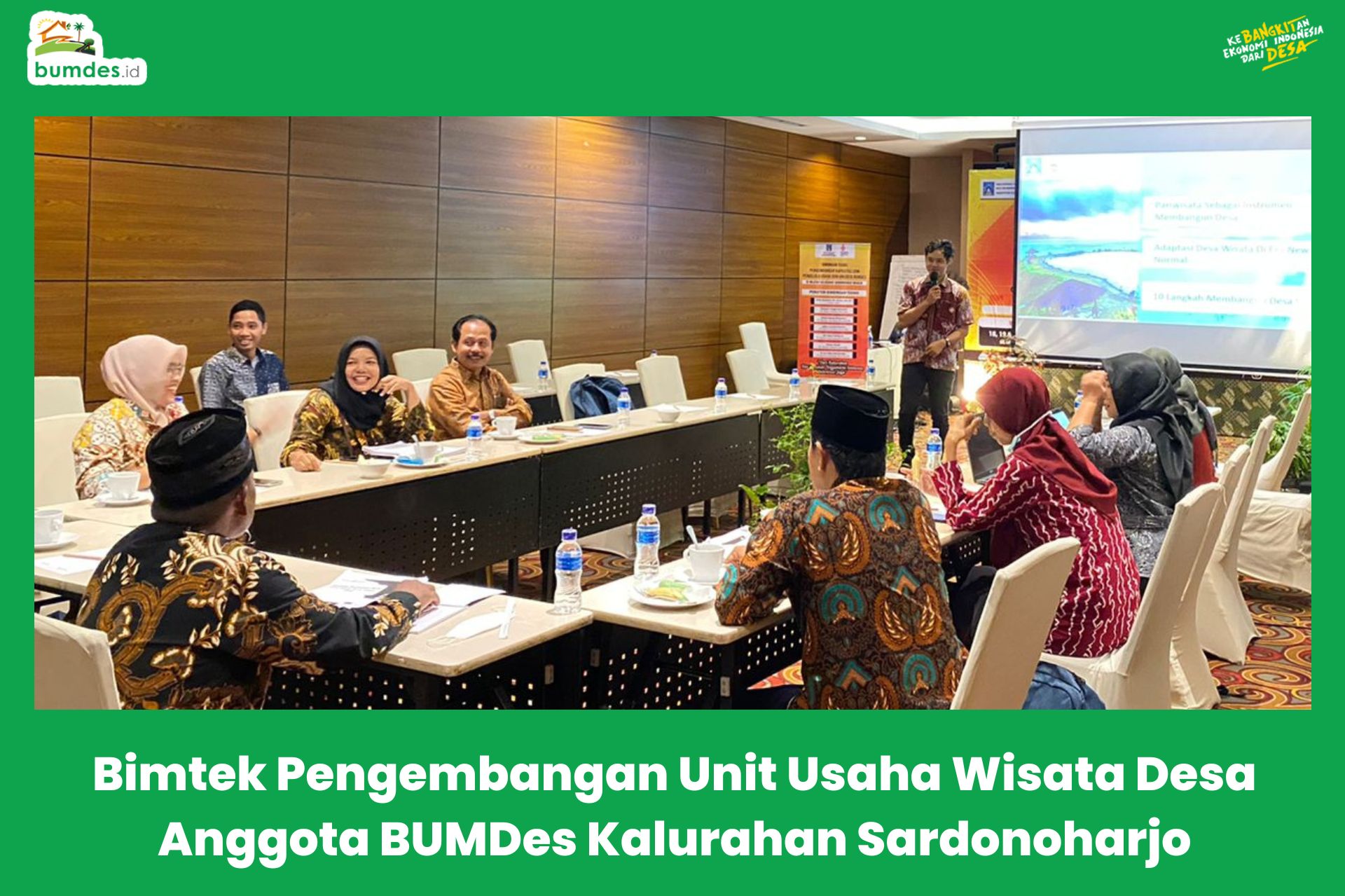 Bimtek Pengembangan Unit Usaha Wisata Desa Anggota BUMDes Kalurahan Sardonoharjo