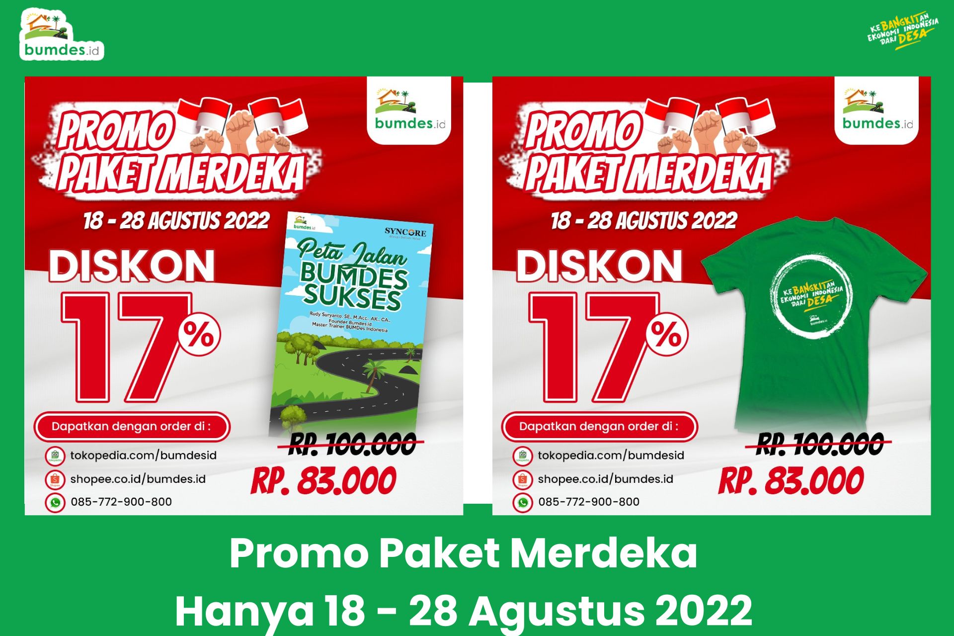 Dapatkan Promo Terbatas Bumdes.id!