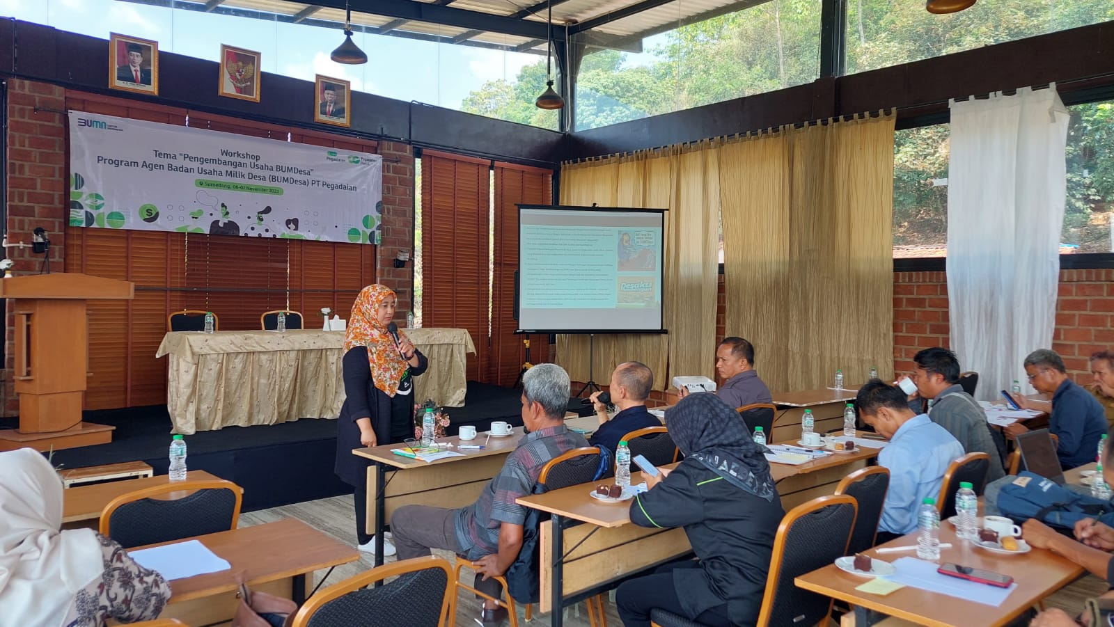Bumdes.id Berikan Materi Pendalaman dan Praktek BUMDes Sumedang Binaan PT. Pegadaian