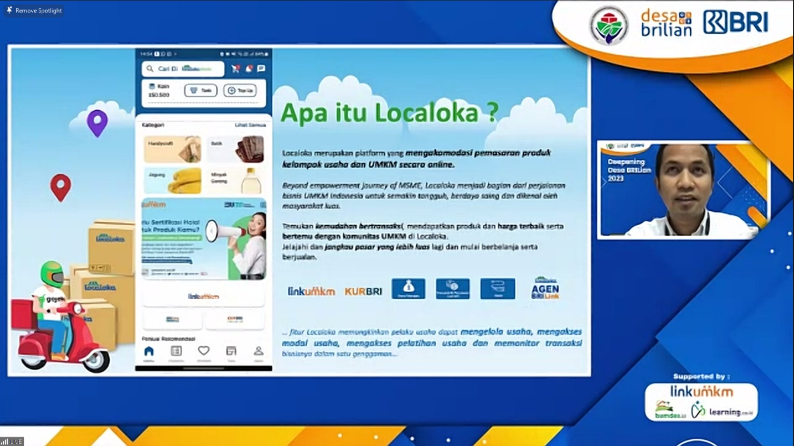 Praktek Langsung Pemasaran Produk Desa Melalui Localoka
