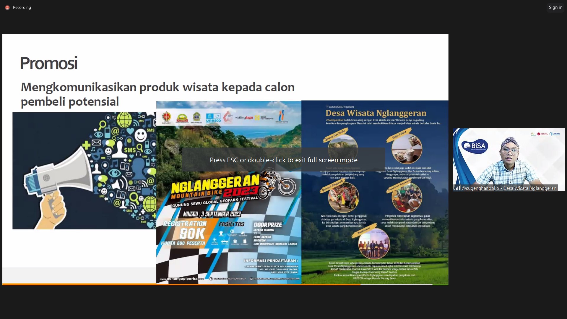 Pelatihan Pemasaran BUM Desa di Program Bina Desa (BISA): Kreativitas dalam Mengangkat Produk Unggulan